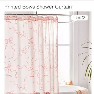 Urban Outfitters Bow Shower Curtain